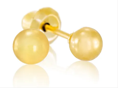 4mm bol 24k verguld