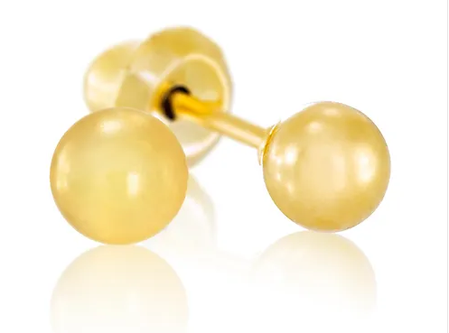 4mm bol 14k goud