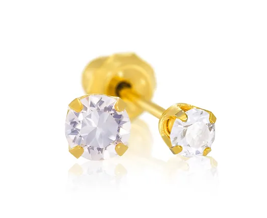 3mm zrikonia 14k goud