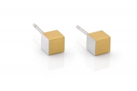 Oorsieraad Kubusjes Goud|Geel O28G - Goud|Geel