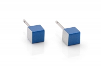 Oorsieraad Kubusjes Blauw O28B - Blauw